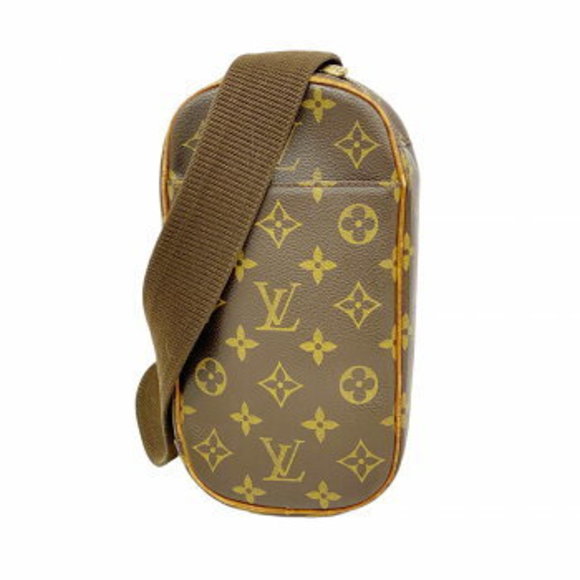 Louis Vuitton Monogram Pochette Ganjou Body Bag Brown - Picture 1 of 9